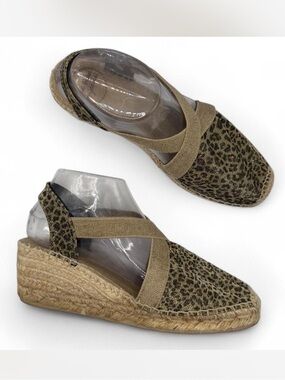 Toni Pons Women's Leopard Wedge Espadrille Sandals